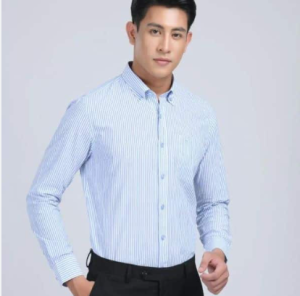 áo mơ mi màu xanh trắng đẹp